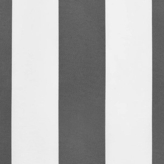 Vidaxl Replacement Mesh Fabric Curtain Striped Charcoal White 3m Charcoal