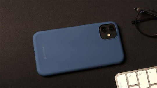 Swissten Back Cover Silicon Albastru (iPhone 15 Pro)