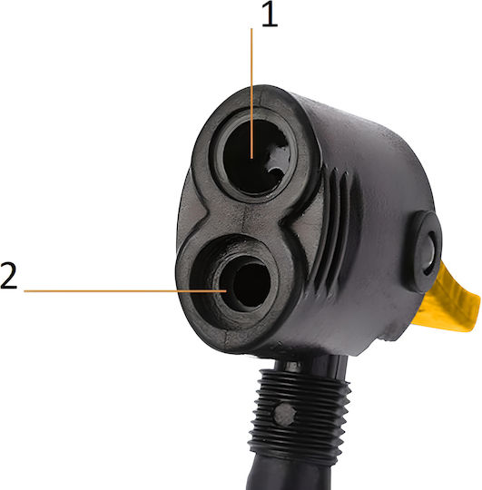 M052 Fahrradpumpe Luftpumpe Fuß mit Manometer