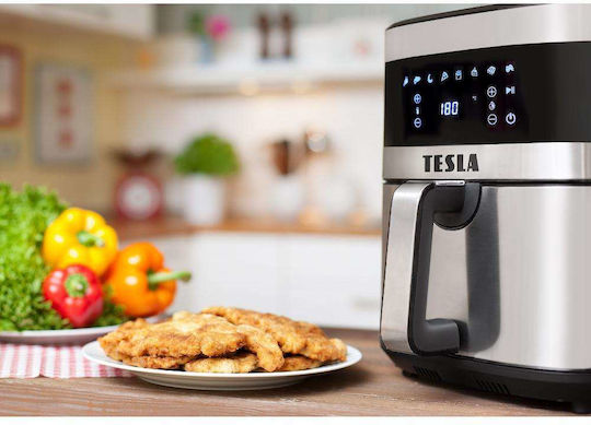 Tesla Q60 XL Air Fryer 6lt Ασημί