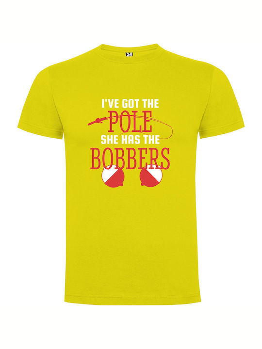 iLovePrints Pole And Bobbers Dance T-shirt Yellow