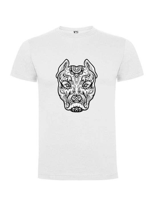 iLovePrints Morphing Dog Head Art T-shirt White