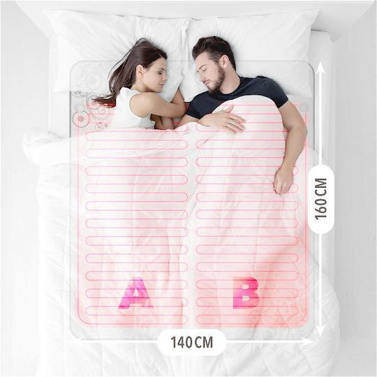 Lanaform Двулицева електрическа завивка Бял 160x140бр