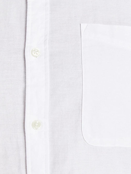 Long-sleeved Cotton Shirt White