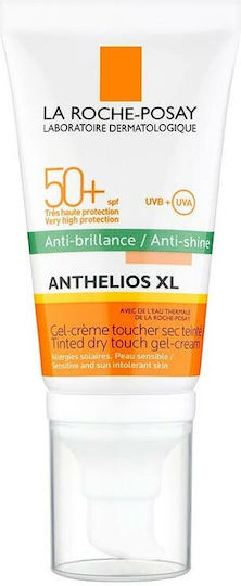 La Roche Posay Anthelios XL Dry Touch Anti-Shine Αδιάβροχο Αντηλιακό Gel Προσώπου SPF50+ με Χρώμα 50ml