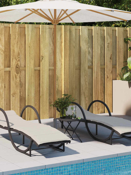 Ξαπλώστρα Rattan με Μαξιλάρι 60x199x42εκ. Ξαπλώστρα Rattan με Μαξιλάρι 60x199x42εκ.