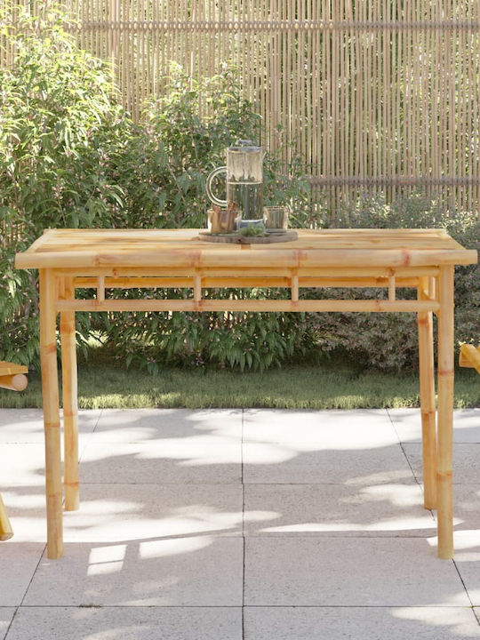 Tisch aus Bambus Stabil Bamboo 110x55x75cm