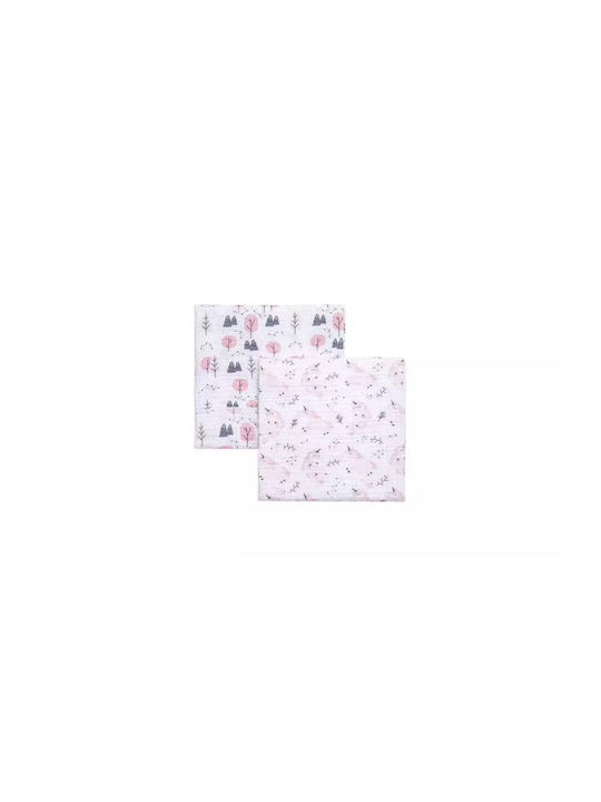 Funna Baby Unicorn Πάνες Αγκαλιάς από Μουσελίνα Πολύχρωμο 90x90εκ. 2τμχ