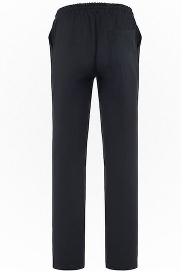 Axon Chef Black Pants with Elastic Waist
