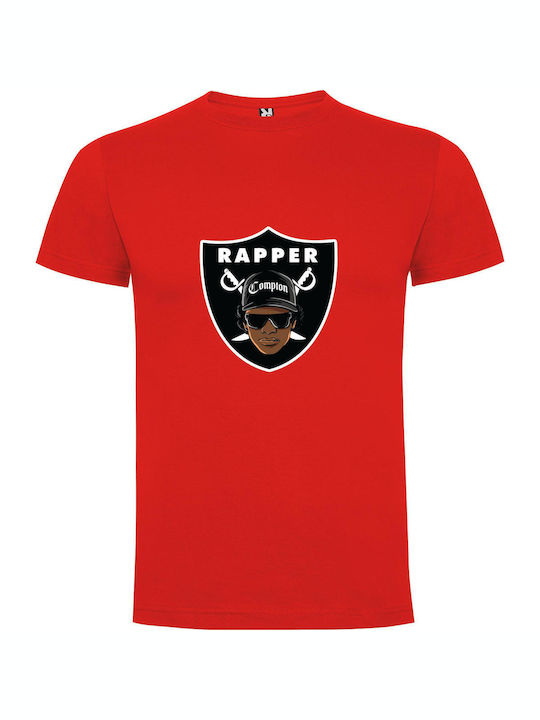 iLovePrints Black Rap Royalty Tricou Roșu