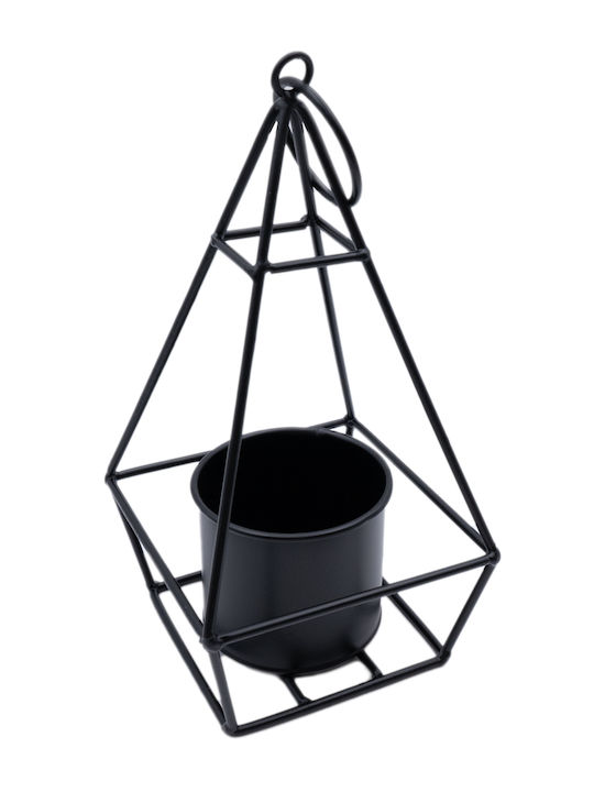 Uncle George Blumentopf Metall Schwarz