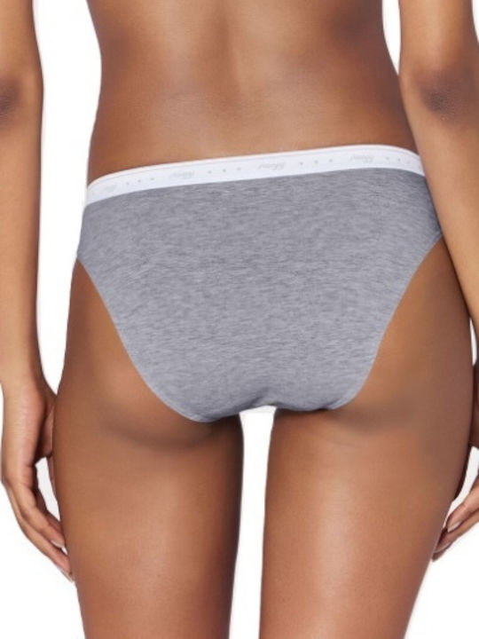 Basic 24/7 100 Mini Βαμβακερό Γυναικείο Slip Grey
