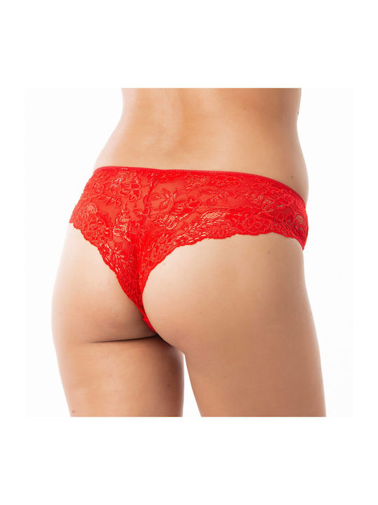 MEI Women's Brazil with Lace Red