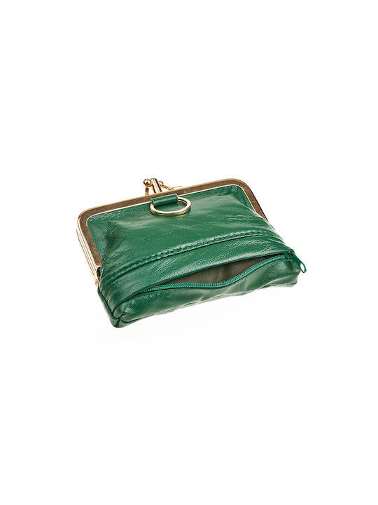 Verde Small Leather Women's Wallet Coins Green