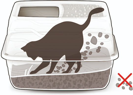 Georplast Salto Cat Toilet Closed Beige L56 x W40 x H38cm