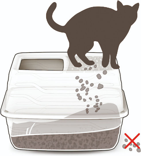 Georplast Salto Cat Toilet Closed Beige L56 x W40 x H38cm