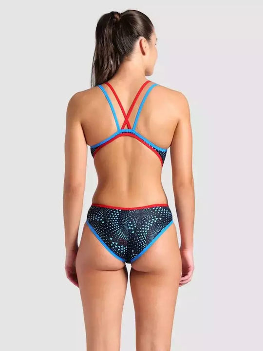 Arena Double Athletic One-Piece Swimsuit Blue