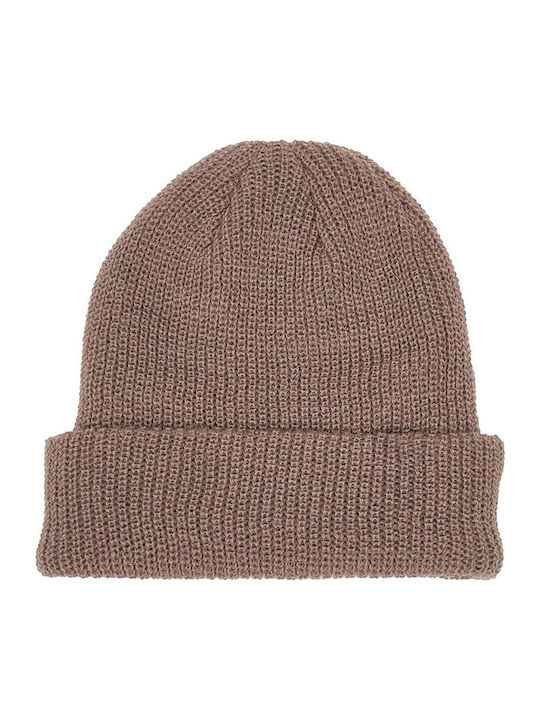 Machinist Beanie Fleece Beanie Knitted in Brown color