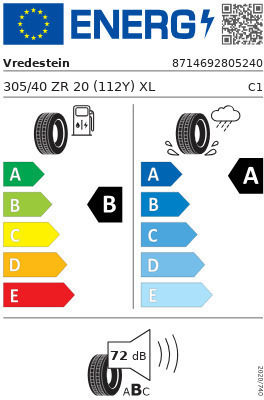 Vredestein 305/40R20 112Y XL Θερινό Λάστιχο για Επιβατικό Αυτοκίνητο