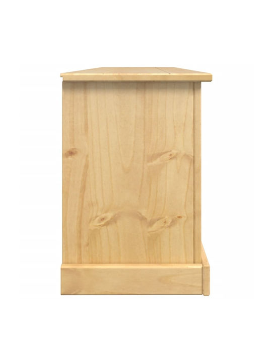 Schuhschrank aus Massivholz 99x32x47cm