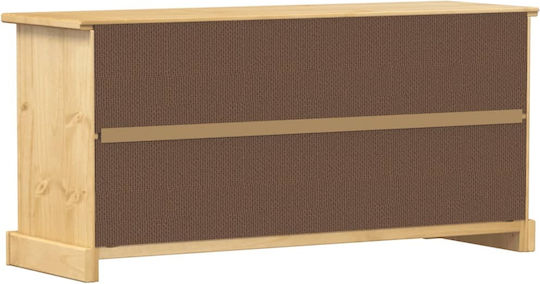 Shoe Organizer Beige 99x32x47cm