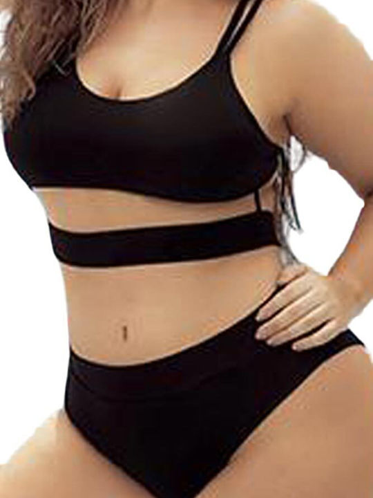 Set Bikini Μπουστάκι Μαυρο