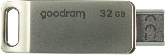 GoodRAM ODA3 32GB USB 3.2 Стик с връзка USB-C & USB-A Сребрист