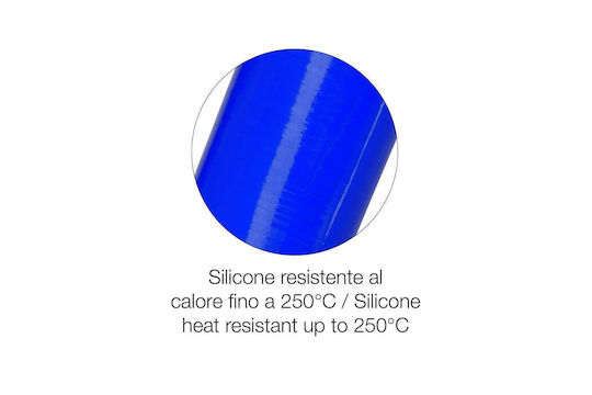 Simoni Racing Car Silicone Hose Air Intake Angled 100cm Length for Blue