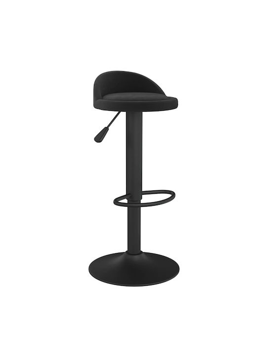 Stool Bar with Adjustable Height Black 2pcs 36x38x72-94cm