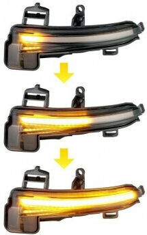 Skoda Flash Led for Audi A7 Skoda Superb 2016-2019 2pcs