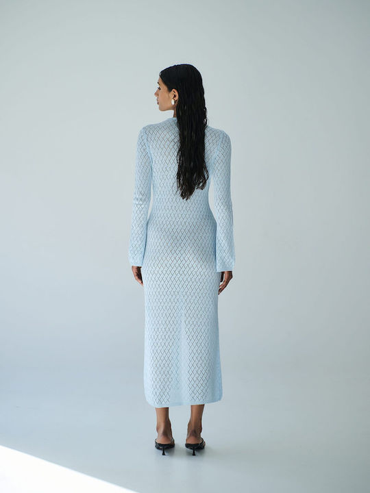 Combos Knitwear Rochie Light Blue