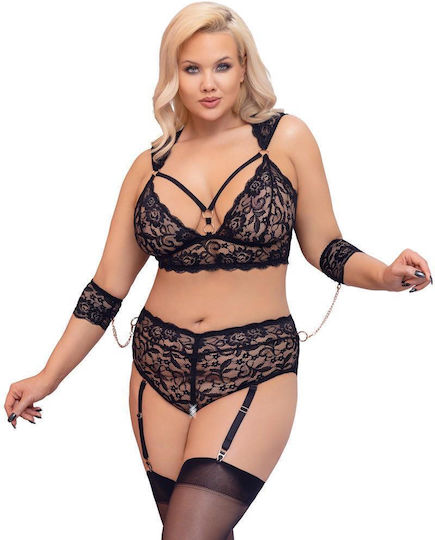 Boss Of Toys Set Sexy De Lenjerie Cu Dantelă Roz 3 Bucăți