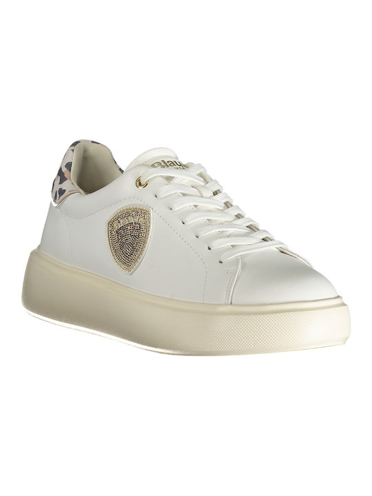 Blauer Sneakers White