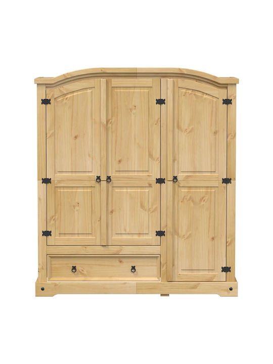 Тройна врата Гардероб Pine tree 151.5x52x170см
