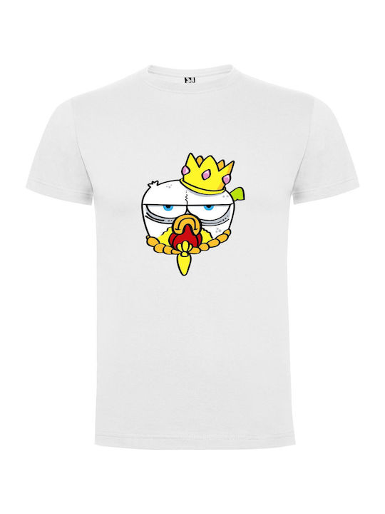 iLovePrints Regal Creatures Brawl T-shirt White