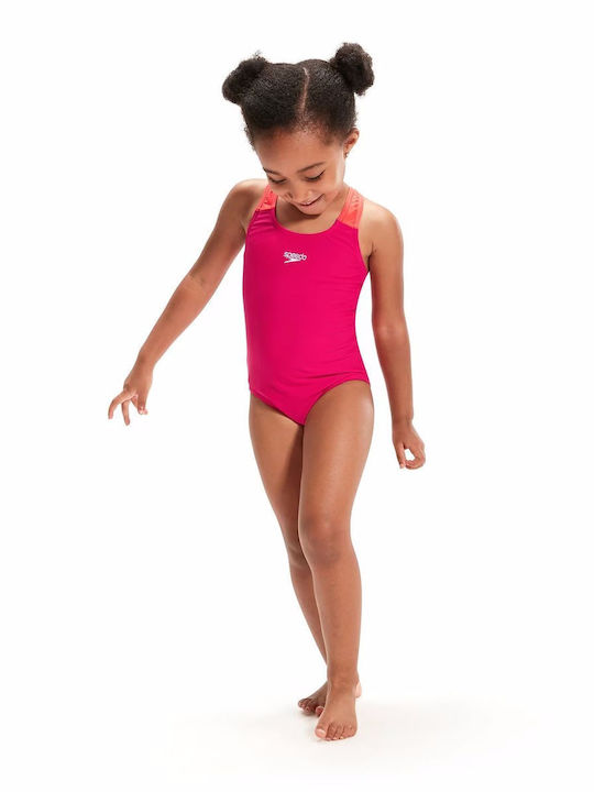Speedo Medalist Παιδικό Μαγιό Ολόσωμο Φούξια