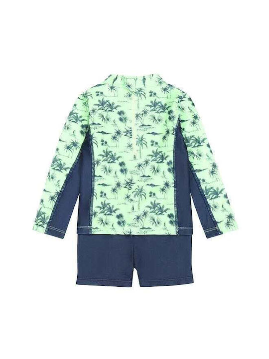 Dirkje Kids Swimwear Swimwear Set Green-dark Blue