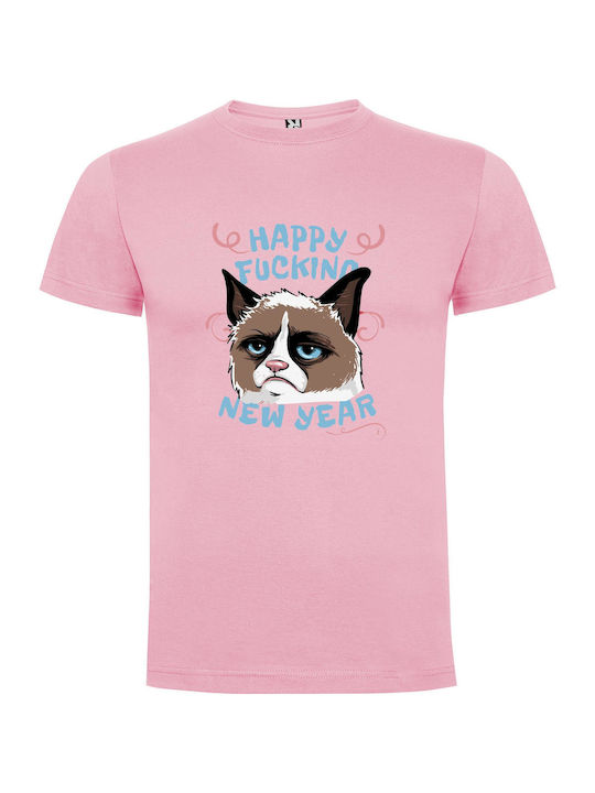 iLovePrints Feline T-shirt Pink