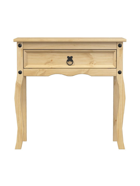 Corona Solid Wood Console Table Solid Pine Wood Solid Pine Wood L73xW35xH73cm