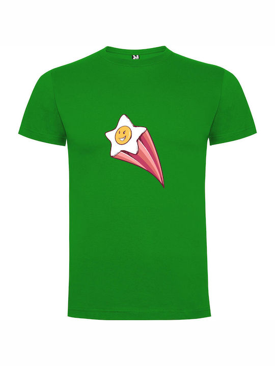 iLovePrints Eggstastic Starry Flight T-shirt Green