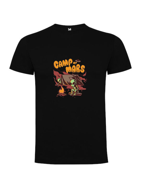 iLovePrints Mars Campfire Encounter T-shirt Black