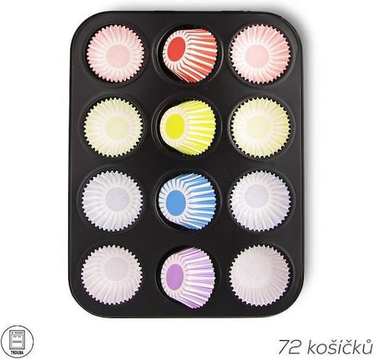 Orion Suport din hârtie pentru Cupcake 12x27cm 72pcs