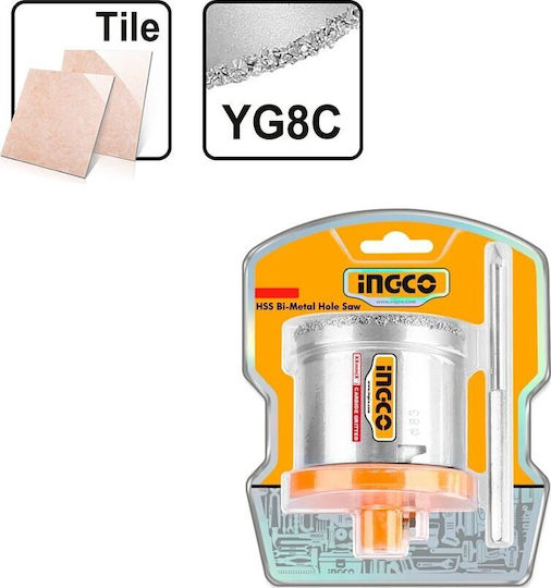 Ingco Diamond Hole Saw Set for Metal, Firebrick, Tile and Plastic