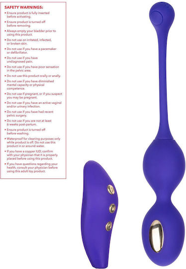 Estim Dual Kegel Muscle Kegel Exerciser Blue Geisha Balls