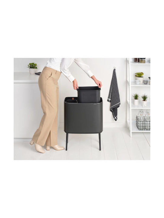 Brabantia Brabantia Bo Touch Mülleimer Kunststoff Push Grau