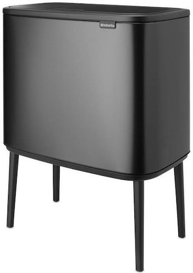 Brabantia Κάδος Bo Touch Ανακύκλωσης Πλαστικός Push Γκρι 34lt