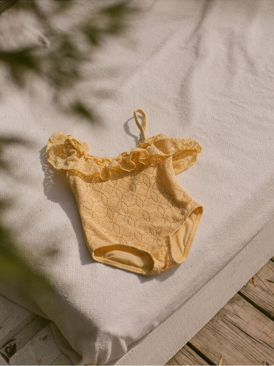 Lil' Atelier Îmbrăcăminte de Înot pentru Copii O singură bucată Yellow