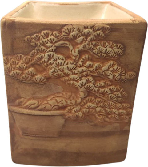 Αρωματιστής Hand Painted Bonsai Oil & Wax Burner Sand 10,5cm