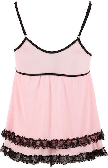 Boss Of Toys Σετ Sexy Babydoll με Δαντέλα Ροζ
