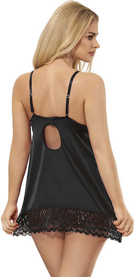 Subblime Sexy Babydoll με Δαντέλα Μαύρο
